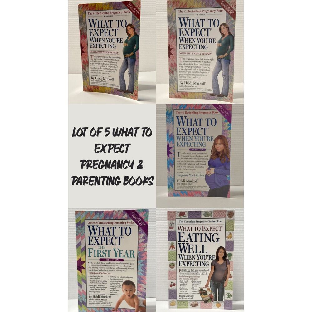 Lot of 5 What to Expect Pregnancy & Parenting Books - First Year, 5th Ed